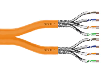DIGITUS CAT 7 S/FTP Datenkabel - Verlegekabel, 500 m, Duplex, Cca