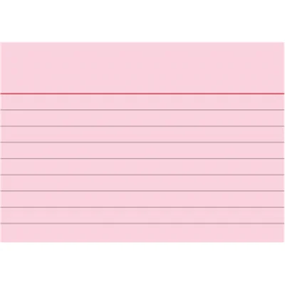 BRUNNEN Karteikarte 102270120 DIN A7 liniert rt 100 St./Pack.