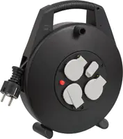 Brennenstuhl 1093200600 - 10 m - 3 AC-Ausgänge - Indoor - IP20 - Kunststoff - Schwarz - Grau