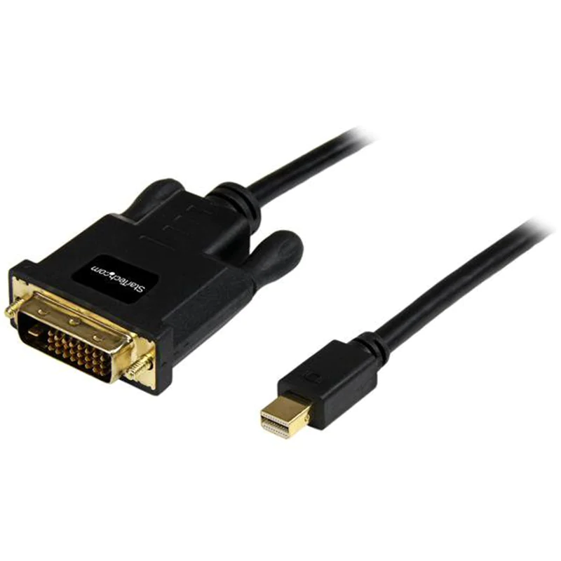 StarTech 1,8m Mini DisplayPort auf DVI Kabel (Stecker/Stecker) - mDP zu DVI Adapter / Konverter für PC / Mac - 1920x1200 - Schwarz - DisplayPort-Kabel - Mini DisplayPort (M) zu DVI-D (M) - 1.82 m - Schwarz