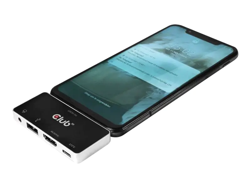 Club 3D USB Type C 4-in-1 Hub - Dockingstation - USB-C - HDMI