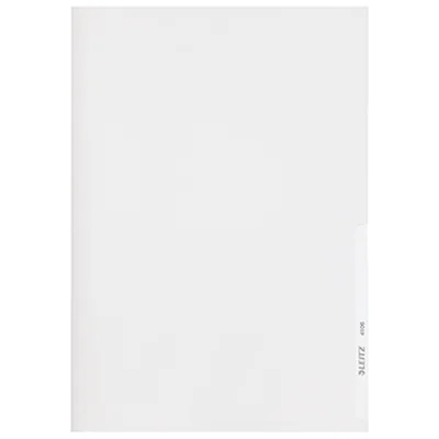 Leitz Sichthülle Premium DIN A4 0,15mm oben, rechts offen dokumentenecht PVC-Hartfolie glasklar glänzend 100 St./Pack.