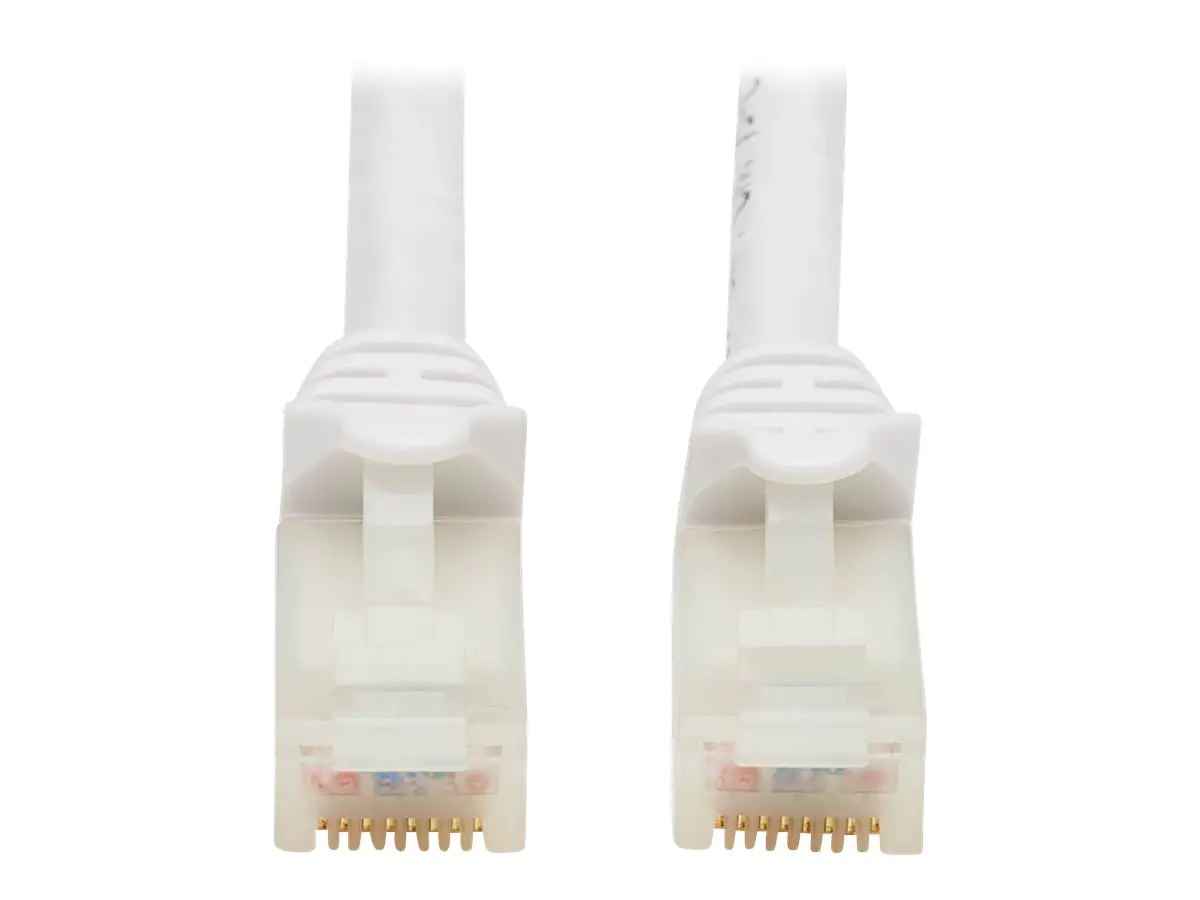 Eaton Tripp Lite Series Safe-IT Cat6a 10G Snagless Antibacterial UTP Ethernet Cable (RJ45 M/M), PoE, White, 7 ft. (2.13 m) - Netzwerkkabel - RJ-45 (M) zu RJ-45 (M) - 2.1 m - 6.2 mm - UTP - CAT 6a - ohne Haken, verseilt - weiß