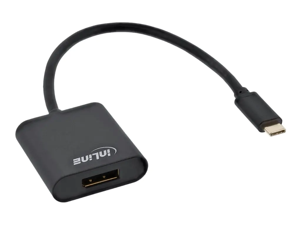 InLine - Externer Videoadapter - USB-C 3.1 - DisplayPort - Schwarz