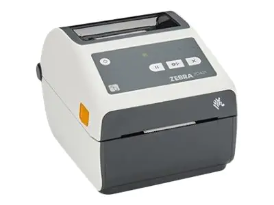 Zebra ZD421t-HC - Etikettendrucker - Thermotransfer - Rolle (11,2 cm) - 203 dpi - bis zu 152 mm/Sek. - USB 2.0, LAN, USB-Host - weiß