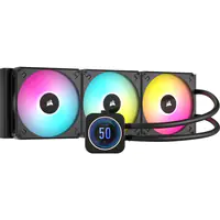 CORSAIR iCUE H170i ELITE LCD XT - Prozessor-Flüssigkeitskühlsystem - Kühlergröße: 420 mm - (für: LGA1700, LGA1200, LGA1150, LGA1151, LGA1155, LGA1156, LGA1366, LGA2011, LGA2066, AM5, AM4, AM3, sTR4, sTRX4) - 140 mm