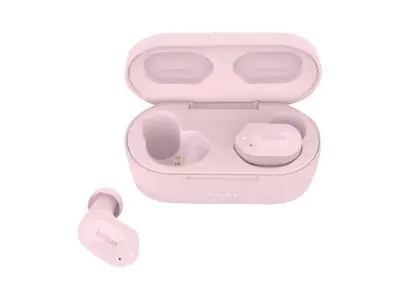 Belkin SoundForm Play - True Wireless-Kopfhörer mit Mikrofon - im Ohr - Bluetooth - aktive Rauschunterdrückung - pink