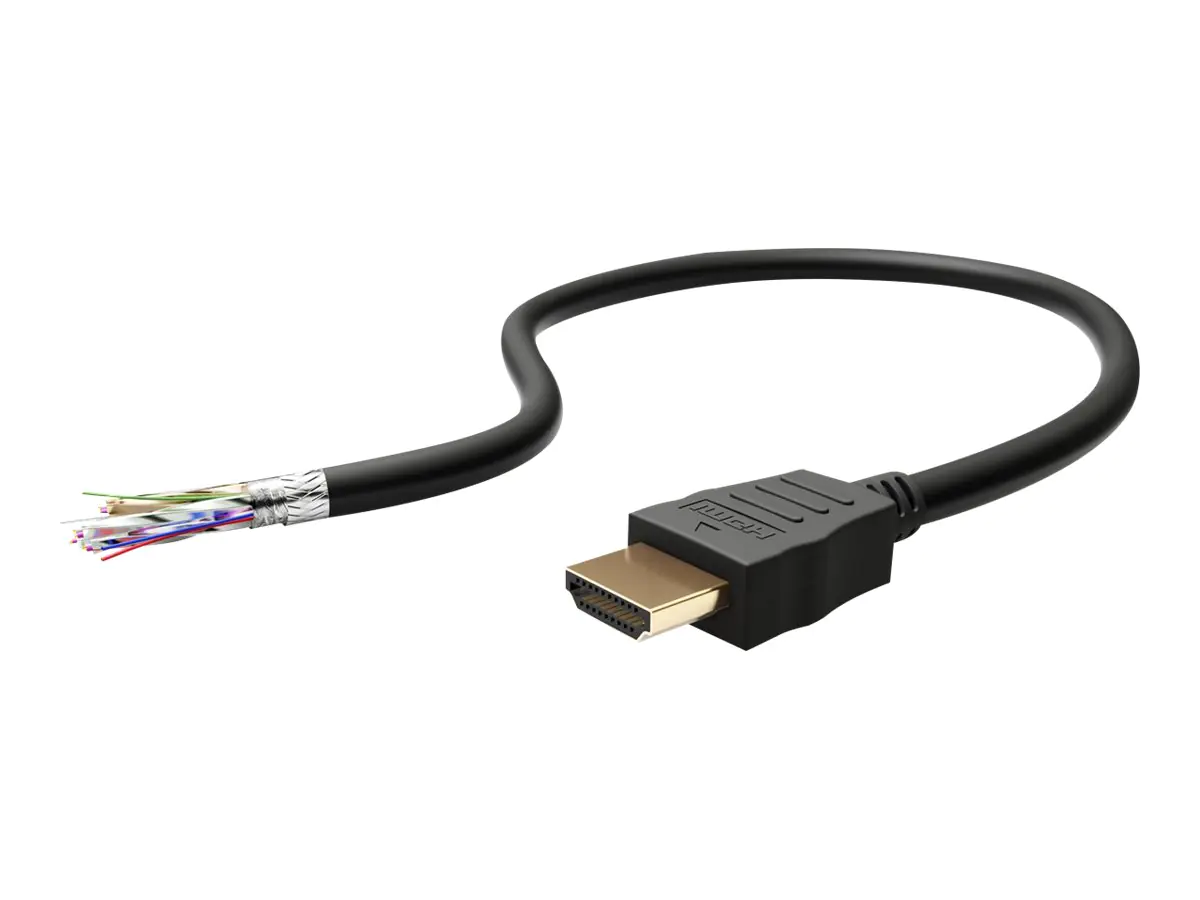 goobay - Highspeed - HDMI-Kabel mit Ethernet - HDMI männlich zu HDMI männlich - 1.5 m - Schwarz - rund, 8K Unterstützung
