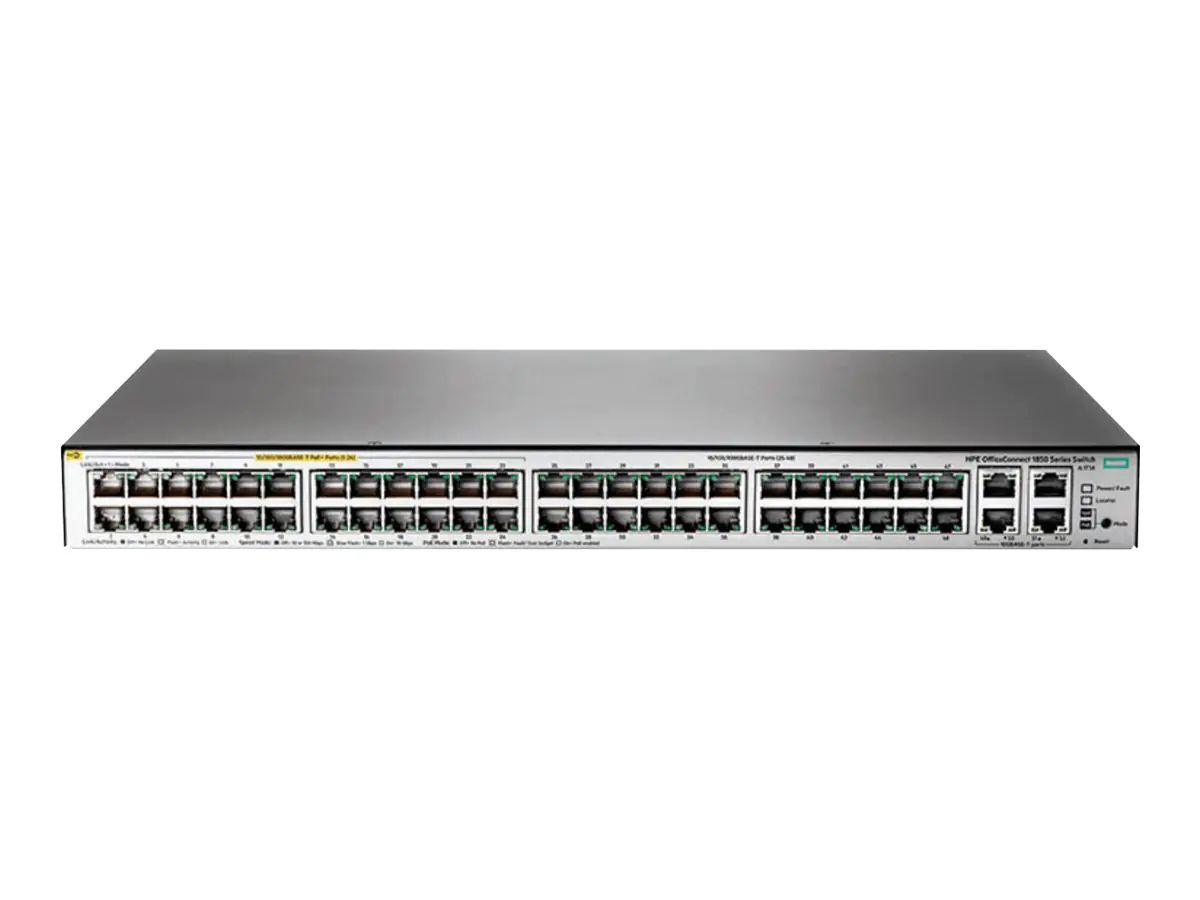 HP OfficeConnect 1850 48G 4XGT PoE+ 370W - Switch - managed - 24 x 10/100/1000 (PoE+)