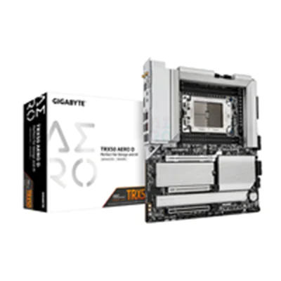 Gigabyte TRX50 AERO D - 1.0 - Motherboard - E-ATX - Socket sTR5 - AMD TRX50 Chipsatz - USB 3.2 Gen 1, USB 3.2 Gen 2, USB4, USB-C 3.2 Gen 2x2 - 10 Gigabit LAN, 2.5 Gigabit LAN, Bluetooth, Wi-Fi 7 - HD Audio (8-Kanal)