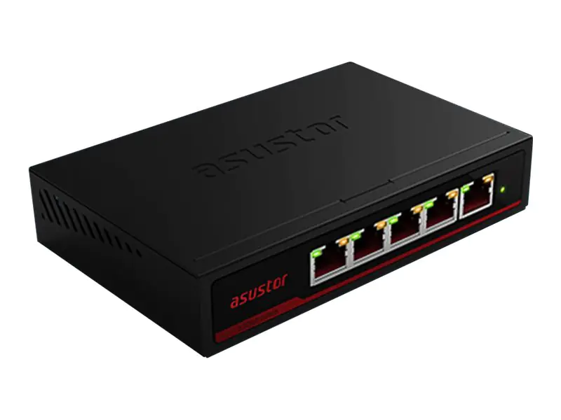 Asustor ASW205T - Switch - unmanaged - 5 x 100/1000/2.5G Base-T - Desktop, wandmontierbar