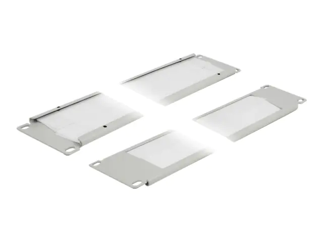 Delock - Kabelführungspanel mit Bürste - Grau - 2U - 48.3 cm (19")