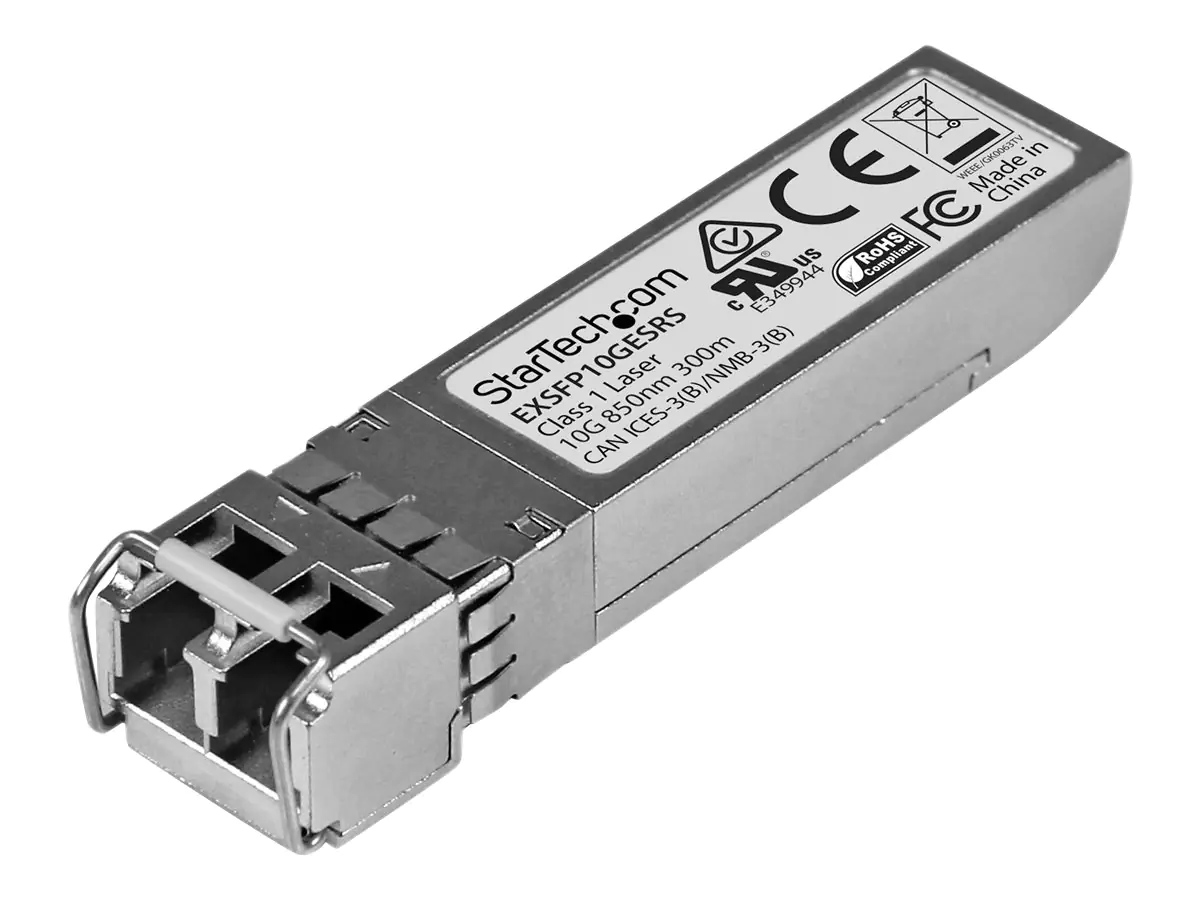 StarTech Juniper EX-SFP-10GE-SR kompatibel SFP+ - 10 Gigabit Fiber 10GBase-SR SFP+ Transceiver Module - MM LC mit DDM - 300m - SFP+-Transceiver-Modul (gleichwertig mit: Juniper EX-SFP-10GE-SR) - 10 GigE - 10GBase-SR - LC Multi-Mode - bis zu 300 m - 850 nm