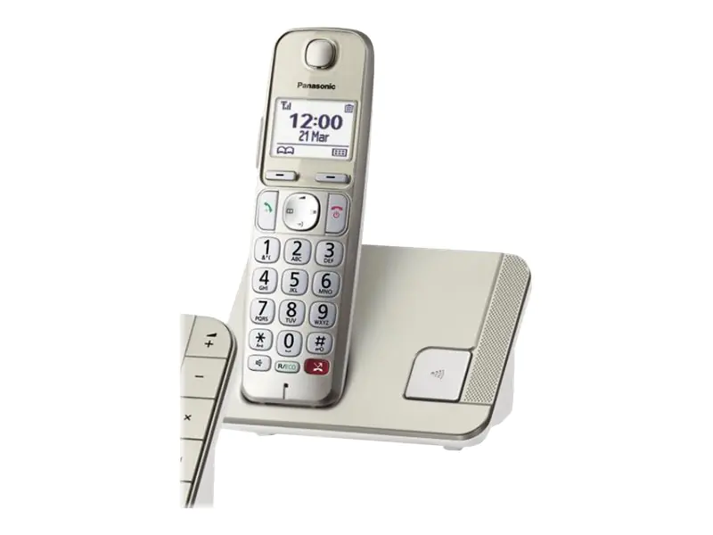Panasonic KX-TGE250 - Schnurlostelefon - Anrufbeantworter mit Rufnummernanzeige/Anklopffunktion - DECT\GAP - dreiweg Anruffunktion