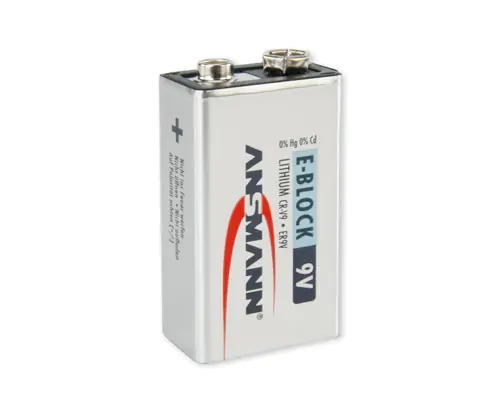 Ansmann Batterie Extreme 9V Block 6LR61 10,8V 1er Blister Lithium 5021023