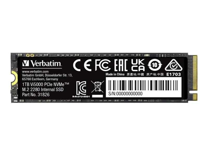Verbatim Vi5000 - SSD - 1 TB - intern - M.2 2280 - PCIe 4.0 x4