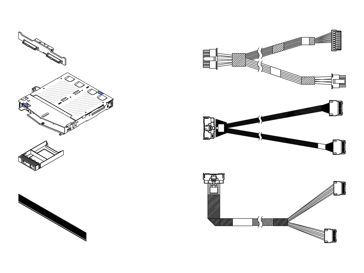 Lenovo Server 2 x 2.5" NVMe Backplane-Kit