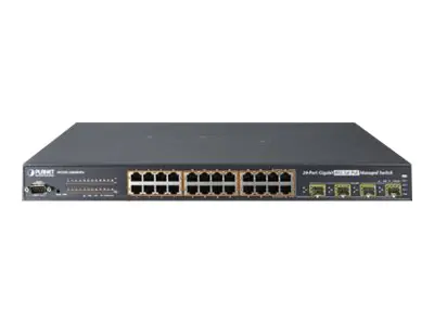 PLANET WGSW-24040 - Switch - L2+ - managed - 20 x 10/100/1000 + 4 x Kombi-Gigabit-SFP - an Rack montierbar
