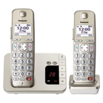 Panasonic KX-TGE262GN - DECT-Telefon - Kabelloses Mobilteil - Freisprecheinrichtung - 200 Eintragung