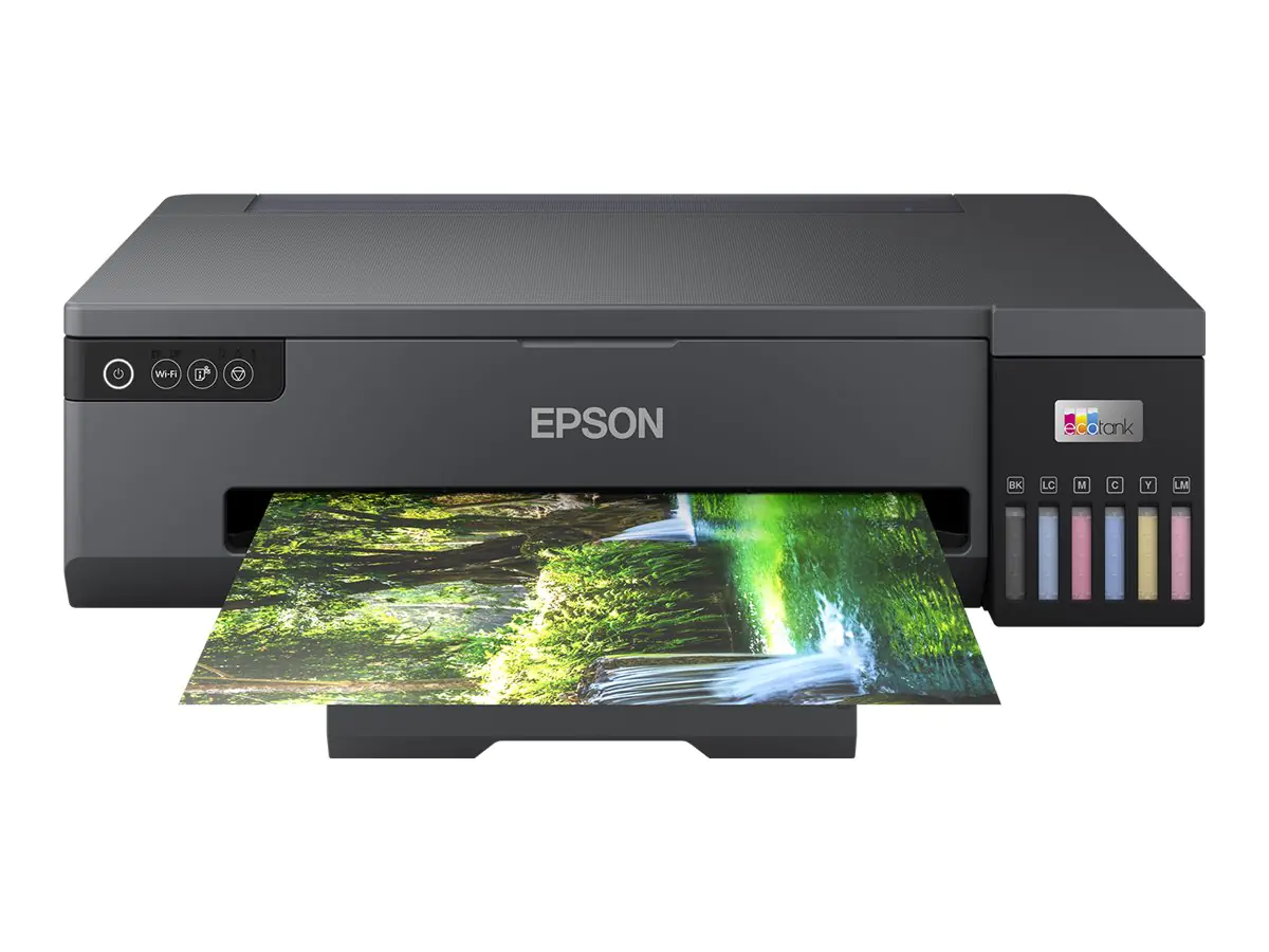 Epson EcoTank ET-18100 - Drucker - Farbe - Tintenstrahl - nachfüllbar - A3 - 5760 x 1440 dpi - bis zu 8 Seiten/Min. (einfarbig)/bis zu 8 Seiten/Min. (Farbe) - Kapazität: 80 Blätter - USB, Wi-Fi