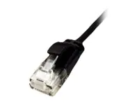 Roline Green - Patch-Kabel - RJ-45 (M) zu RJ-45 (M) - 2 m - UTP - CAT 6a - halogenfrei, geformt, ohne Haken, verseilt - Schwarz