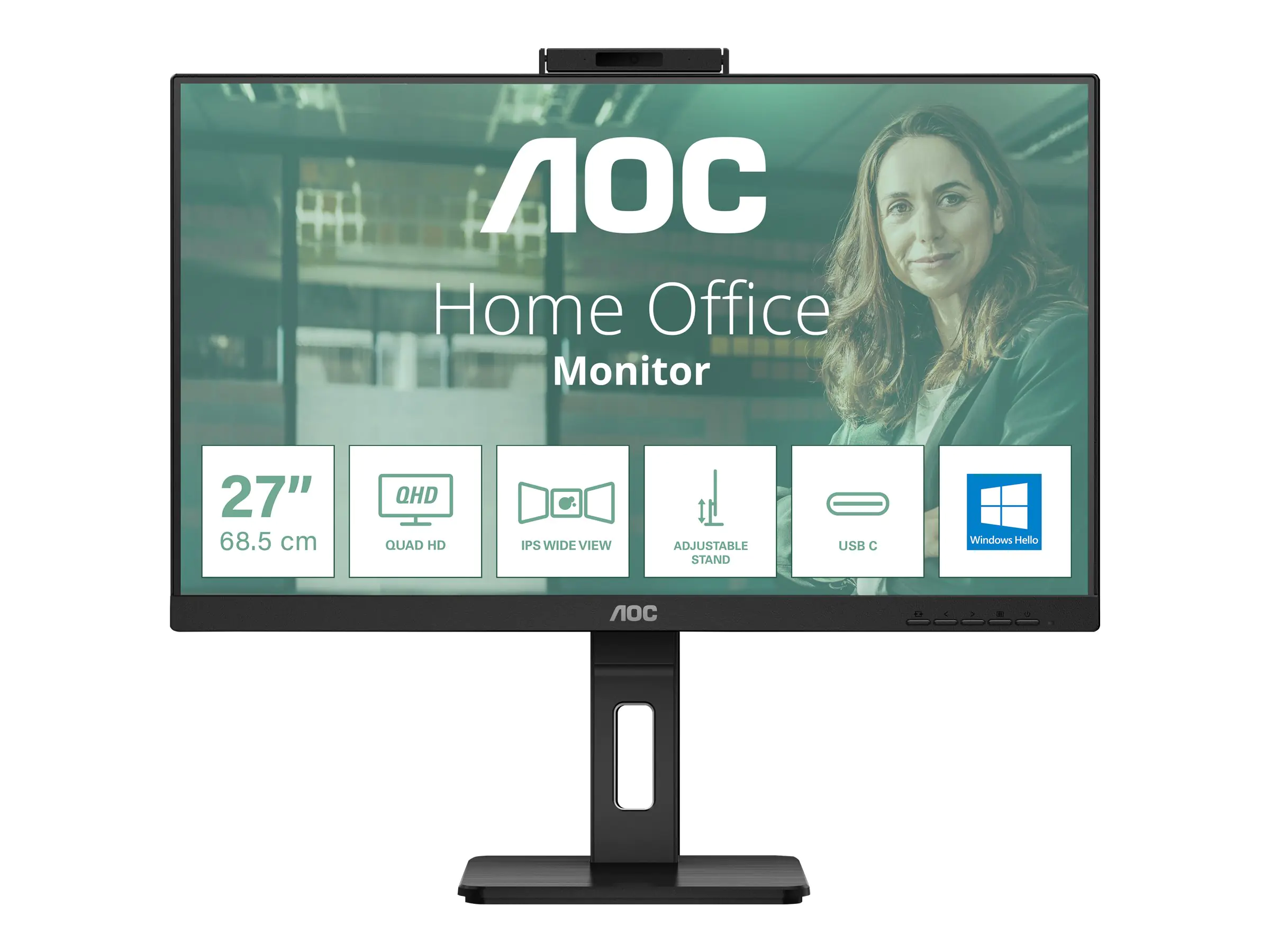 AOC Pro-line Q27P3QW - P3 Series - LED-Monitor - 68.6 cm (27")
