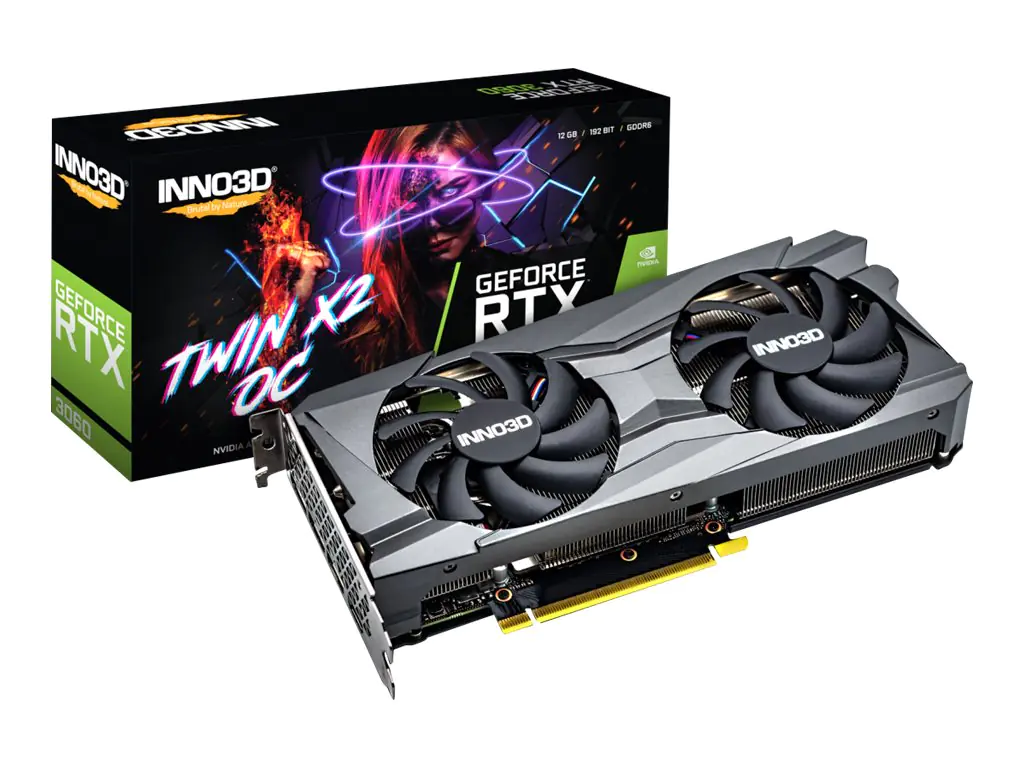 Inno3D GeForce RTX 3060 TWIN X2 OC - Grafikkarten - GF RTX 3060 - 8 GB GDDR6 - PCIe 4.0 x16 - 3 x DisplayPort, HDMI
