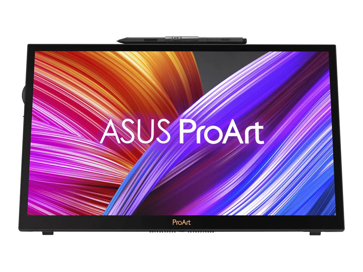 ASUS ProArt PA169CDV - LED-Monitor - 39.6 cm (15.6") - tragbar - Touchscreen - 3840 x 2160 4K UHD (2160p) @ 60 Hz - IPS - 500 cd/m² - 1200:1 - DisplayHDR 400 - 10 ms - HDMI, USB-C - Lautsprecher