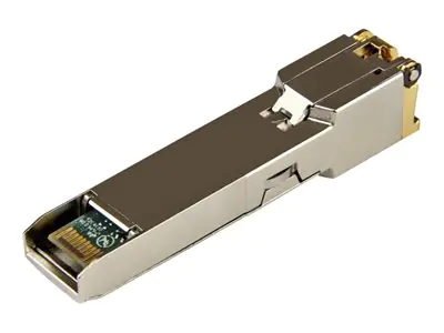 StarTech 10050-ST Transceiver Modul (SFP Module, 10/100/1000Base-TX Extreme Networks kompatibel, Kupfer, RJ-45 Kupfer mit DDM) - SFP (Mini-GBIC)-Transceiver-Modul (gleichwertig mit: Extreme Networks 10050) - 1GbE - 10Base-T, 100Base-TX, 1000Base-T - RJ-45