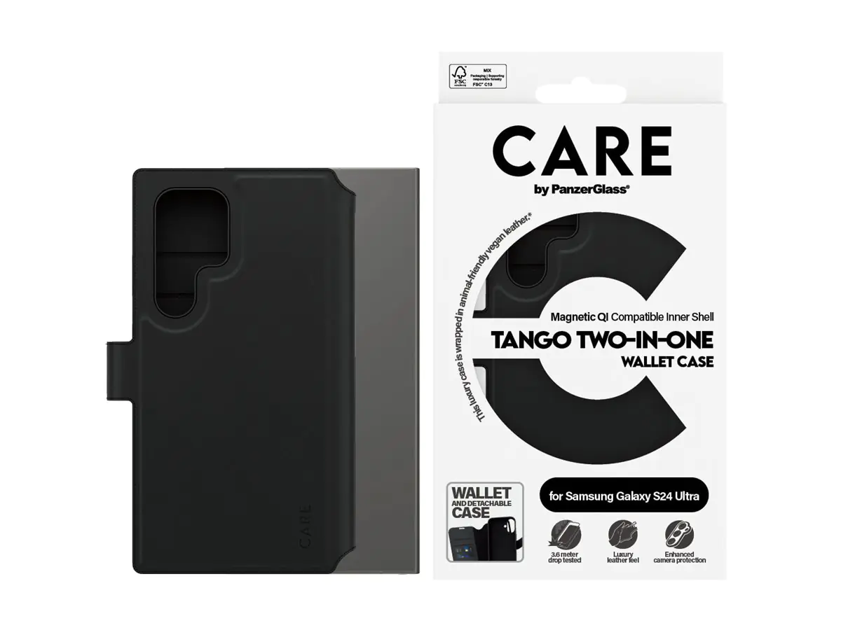 PanzerGlass CARE by PanzerGlass Tango - Flip-Hülle für Mobiltelefon - 2-in-1 Geldbörse - T