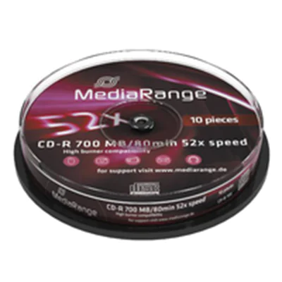 MediaRange MR214 - 52x - CD-R - 120 mm - 700 MB - Tortenschachtel - 10 Stück(e)