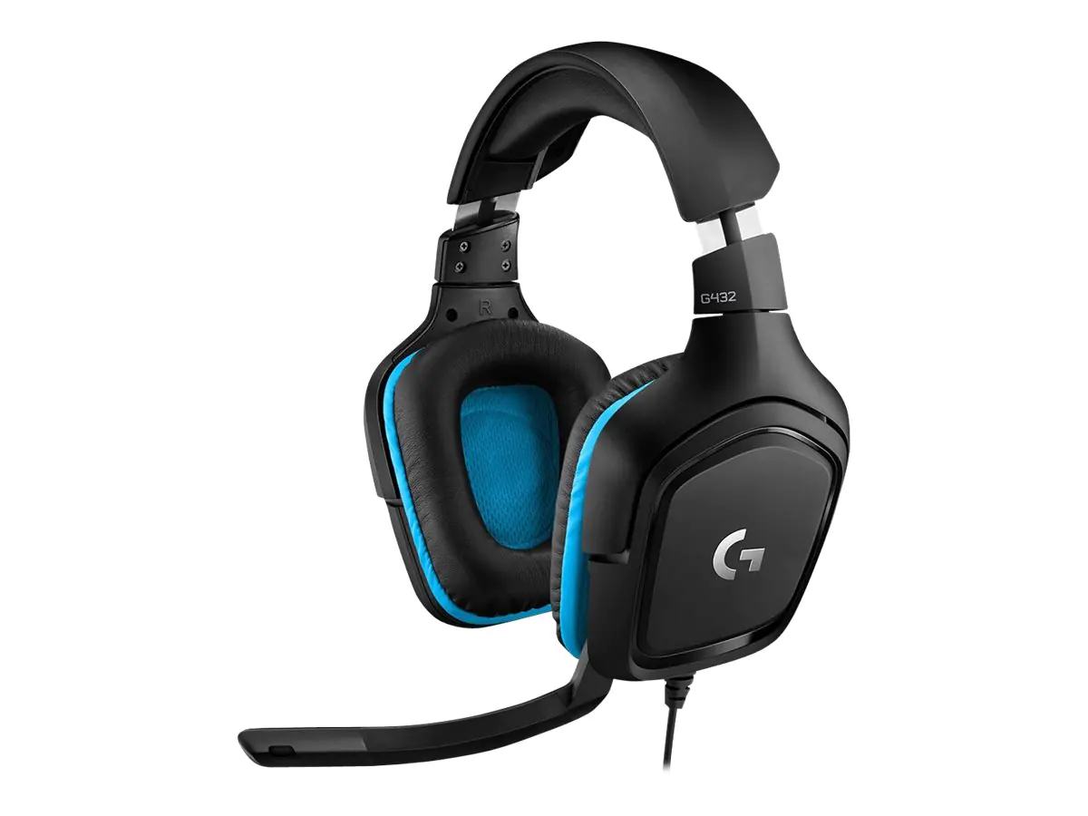 Logitech Gaming Headset G432 - Headset - 7.1-Kanal - ohrumschließend - kabelgebunden - USB, 3,5 mm Stecker - Schwarz