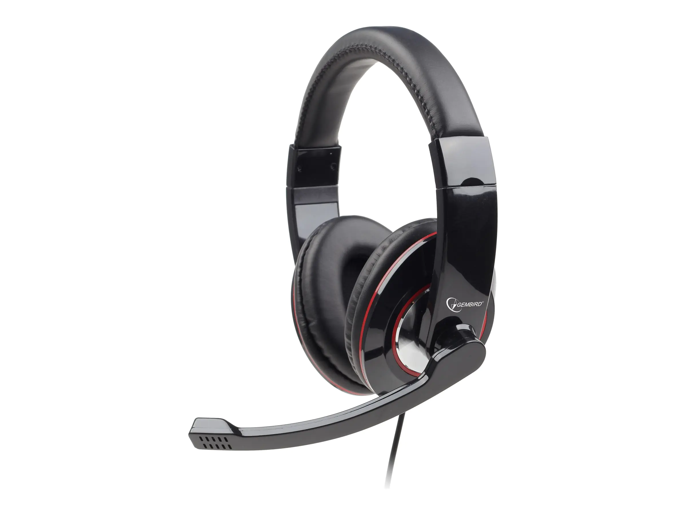 Gembird MHS-001 - Headset - ohrumschließend - kabelgebunden - glänzend schwarz