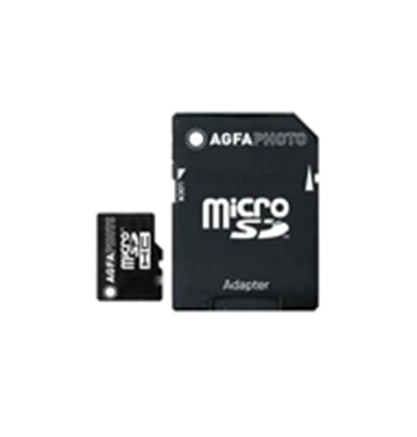 AgfaPhoto - Flash-Speicherkarte (microSDHC/SD-Adapter inbegriffen) - 16 GB - microSDHC UHS-I