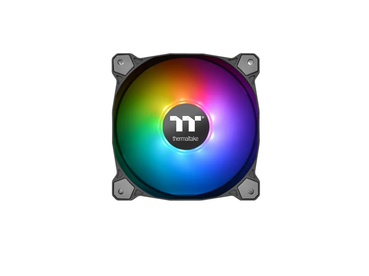 Thermaltake Pure Plus 12 LED RGB Radiator Fan TT Premium Edition - Gehäuselüfter - 120 mm (Packung mit 3)