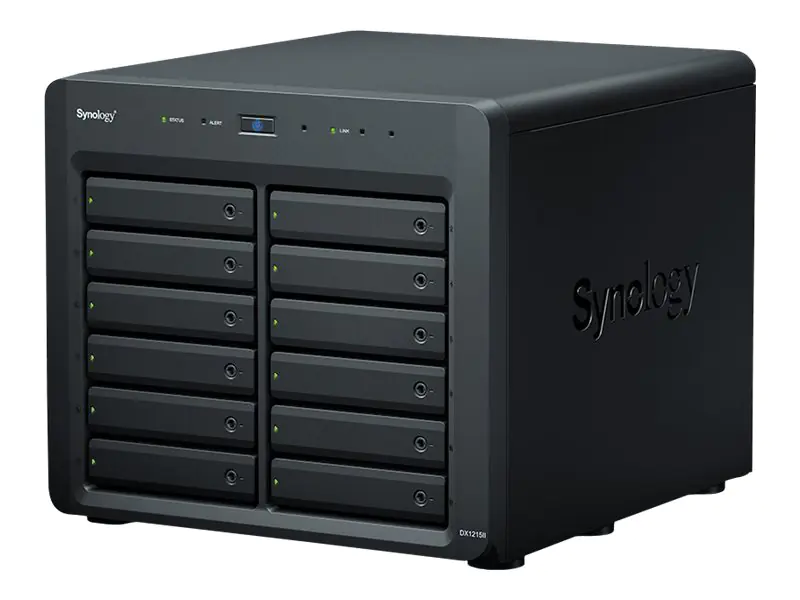 Synology DX1215II - Festplatten-Array - 12 Schächte (SATA-600) - InfiniBand (extern)