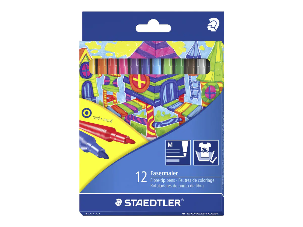 STAEDTLER Noris colour - Farbstift - gemischte Farben (Packung mit 12) 185 C12