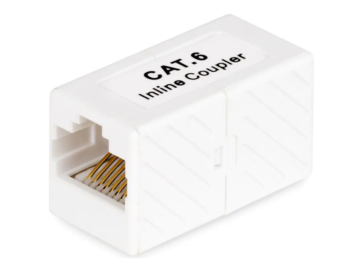 StarTech RJ45 Coupler 5-Pack, Inline Cat6 Coupler, Female to Female (F/F) T568 Connector, Unshielded Ethernet Cable Extension - 5 Pack (IN-CAT6-COUPLER-U5) - Netzwerkkoppler - RJ-45 (W) zu RJ-45 (W) - ungeschirmt - CAT 5/5e/6 - Passiv - weiß (Packung mit