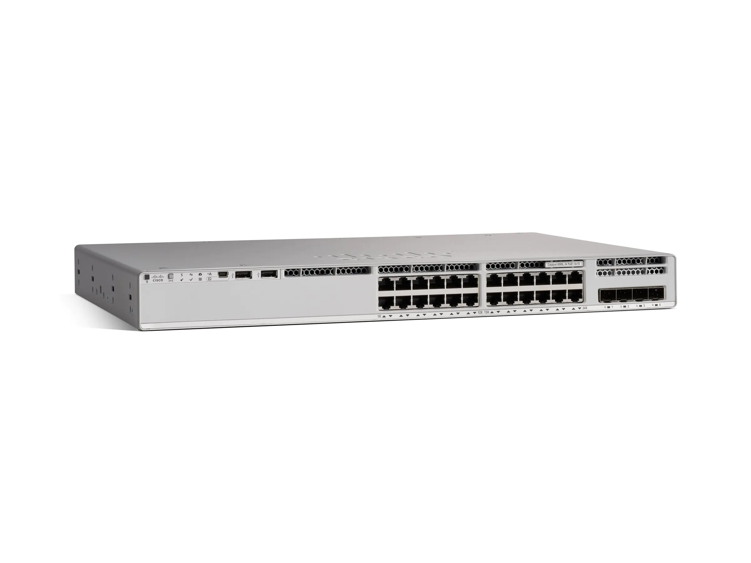 Cisco Catalyst 9200L - Network Advantage - Switch - L3 - 24 x 10/100/1000 (PoE+) + 4 x Gigabit SFP (Uplink) - an Rack montierbar - PoE+ (740 W)