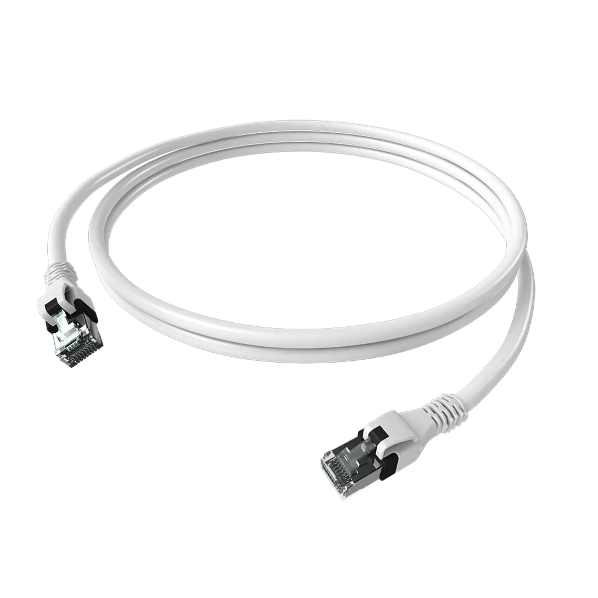 EasyLan saCon DualBoot Patchkabel S/FTP weiß 1.00m Kat.6A - FTP - SFTP