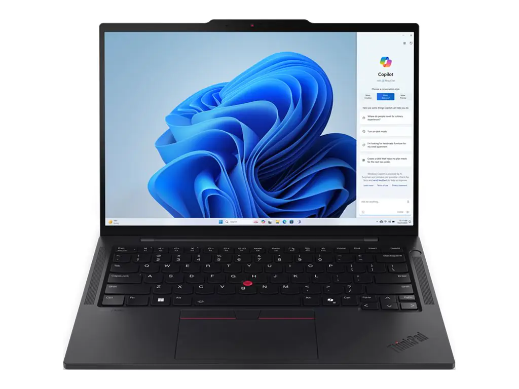 Lenovo ThinkPad T14s Gen 5 21LS - 180°-Scharnierdesign - Intel Core Ultra 7 155U / 1.7 GHz - Evo - Win 11 Pro - Intel Graphics - 16 GB RAM - 512 GB SSD TCG Opal Encryption 2, NVMe - 35.6 cm (14") IPS 1920 x 1200 - Wi-Fi 6E, Bluetooth - Schwarz - kbd: Deut