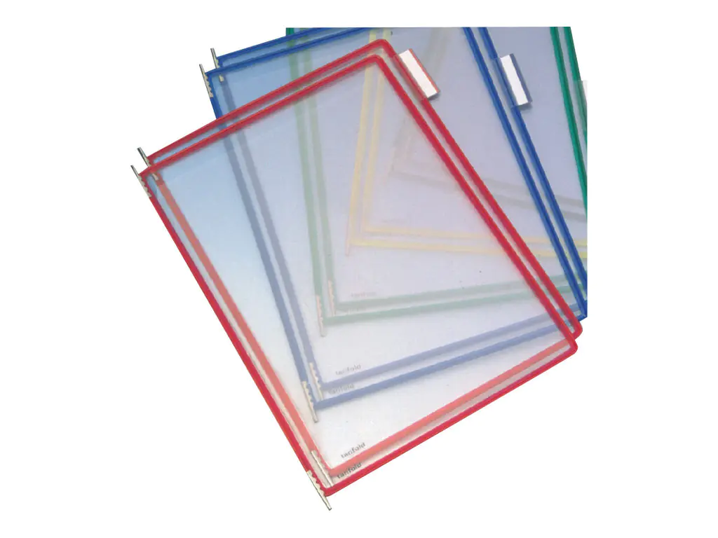 Tarifold t-display - Anzeige - für A4 - Transparent mit rotem Rahmen (Packung mit 10) 114003