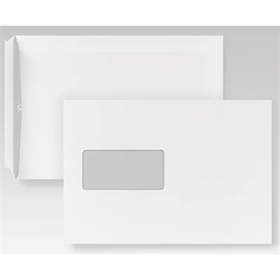 POSTHORN Versandtasche DIN C5 162 x 229 mm (B x H) mit Haftklebung mit Fenster 90g/m² weiß 500 St./Pack.