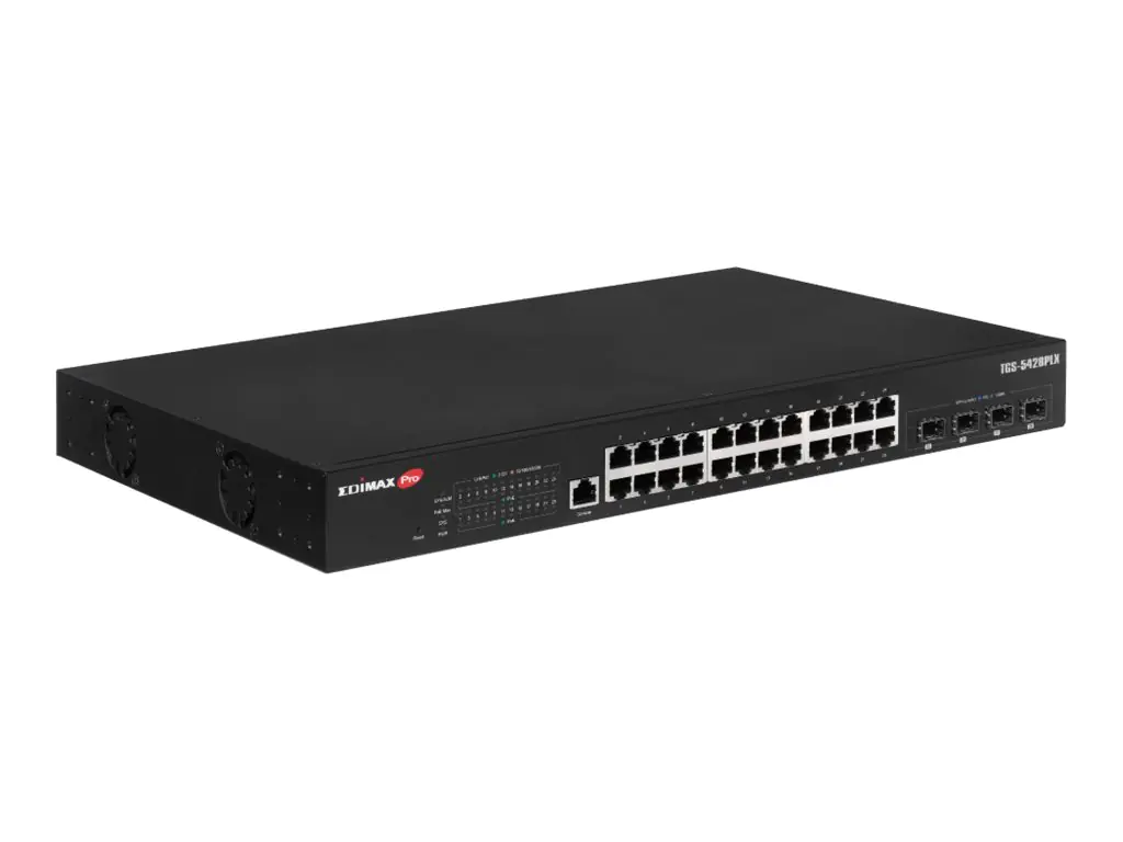 Edimax Pro TGS-5428PLX - Switch - surveillance, vlan, L2 - 24 x 2.5GBase-T + 4 x 10 Gigabit SFP+ (