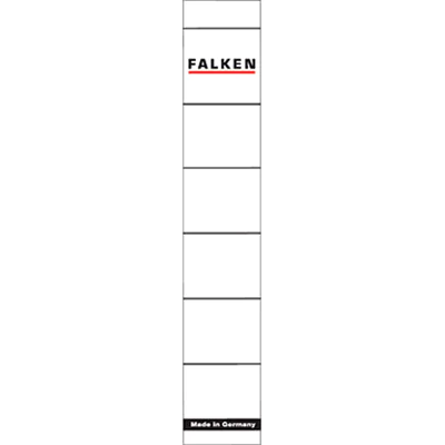 Falken Ordnerrückenschild 80039639 schmal/kurz weiß 10 St./Pack.