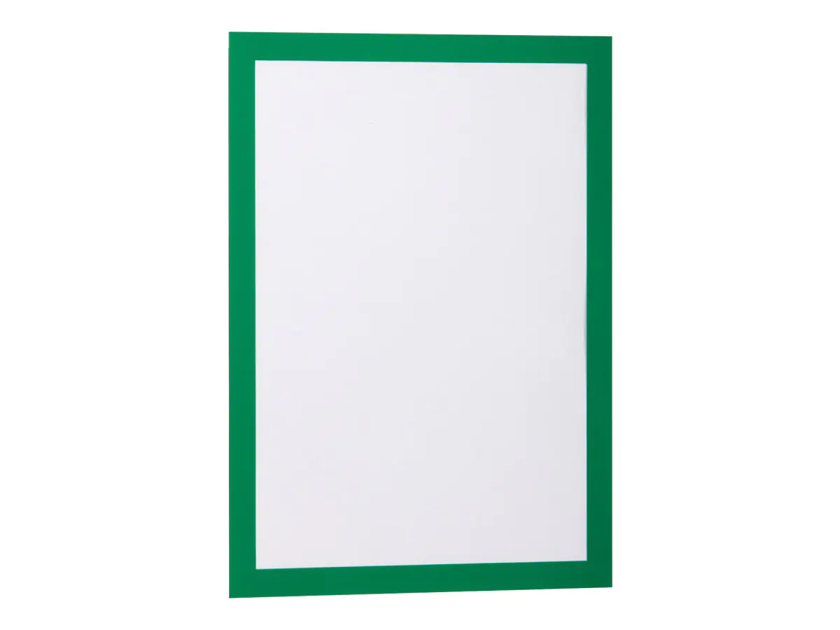 Durable DURAFRAME - Dokumentenhalterung - Oberflächenmontage - für A4 - doppelseitig - grün (Packung mit 2) 4872-05