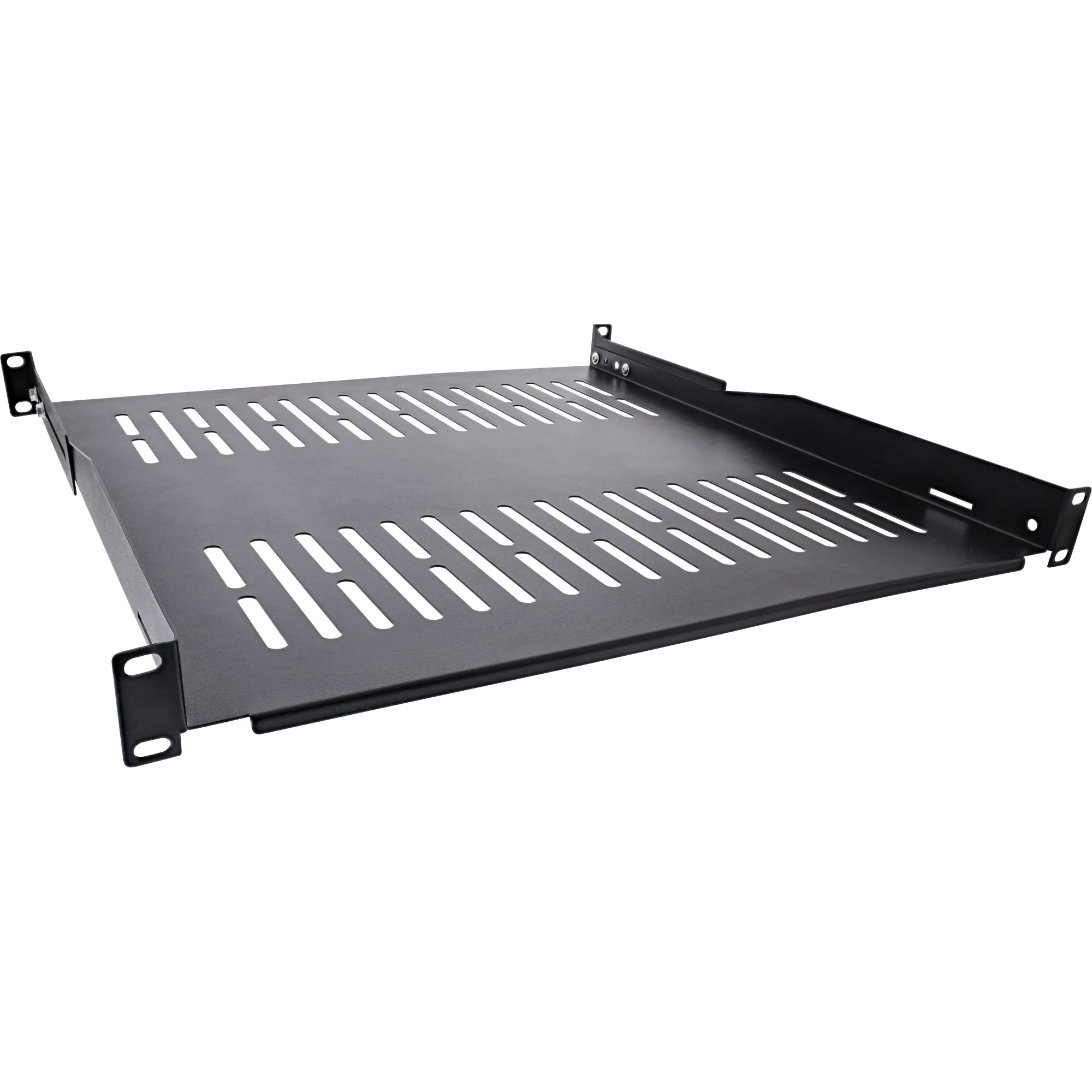 InLine 19" Fachboden - 450mm - 50kg - 1HE - RAL 9005 schwarz 19114E