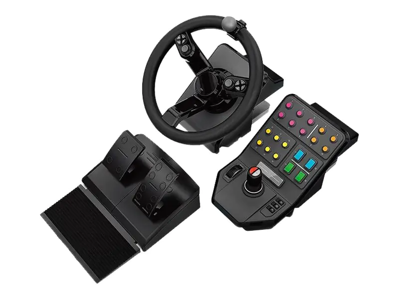 Logitech Heavy Equipment - G-Series - Lenkrad- und Pedale-Set - kabelgebunden - für PC