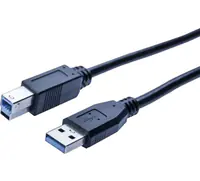 exertis Connect - USB-Kabel - USB Typ A (M) zu USB Type B (M) - USB 3.1 Gen1 - 5 m - Schwarz