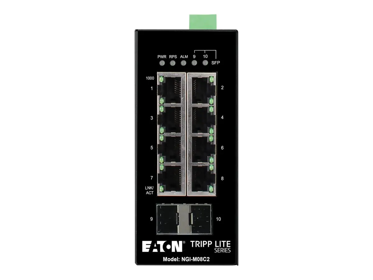 Tripp Eaton Tripp Lite series 8-Port Managed Industrial Gigabit Ethernet Switch - 10/100/1000